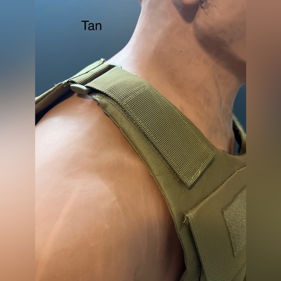 Tan level 3a bulletproof vest tactical vest body armour - Picture 4 of 6